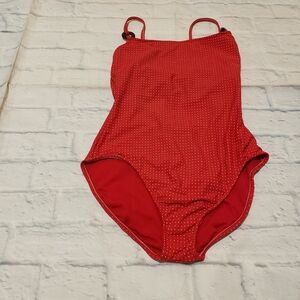 Leilani Size 10 Red Polka Dot Bathing Suit